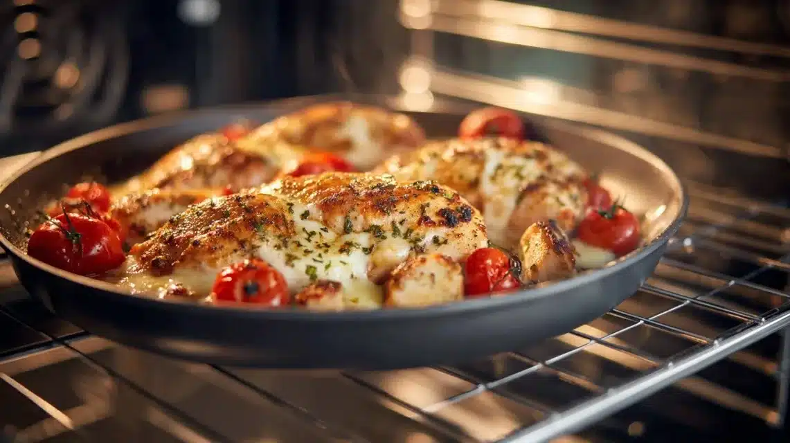 grilled-chicken-margherita-recipe-steps Grilled chicken Margherita cooking steps in home kitchen