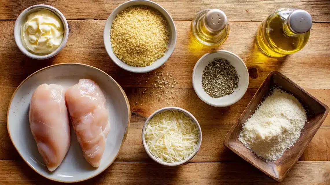 Ingredients for Hellmann’s Parmesan Crusted Chicken