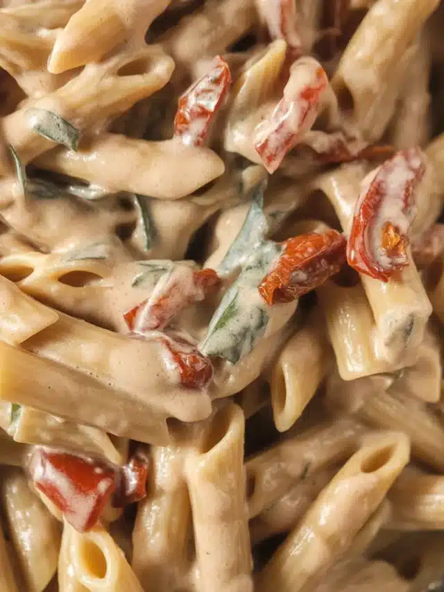 One Pot Marry Me Chicken Pasta with tender chicken, sun-dried tomatoes, and creamy sauce