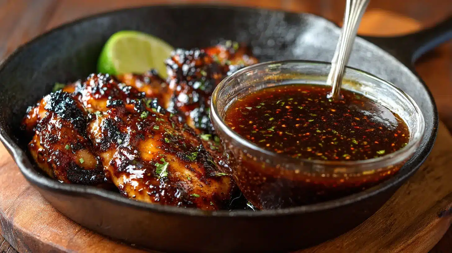 5Thickening teriyaki glaze on the stove Cooking glaze for grilled chicken teriyaki Panda Express