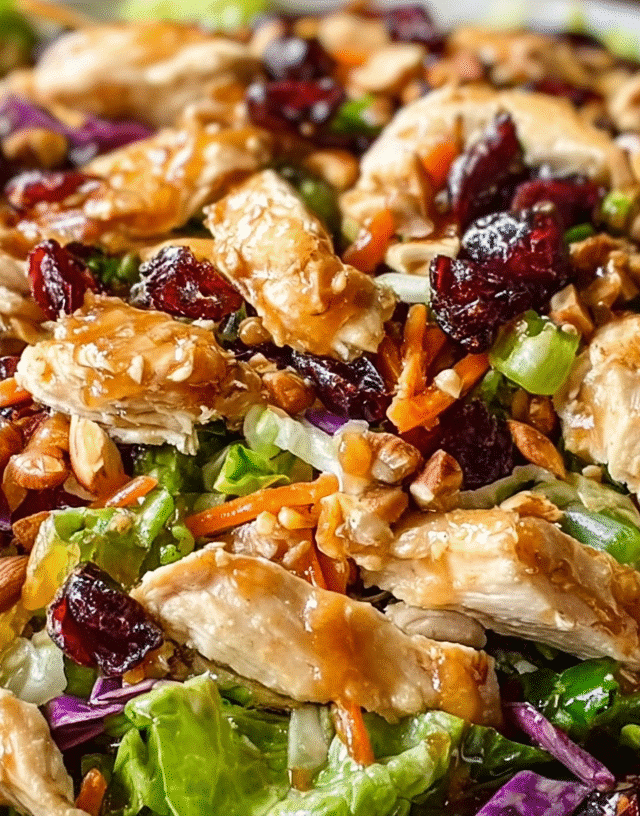 healthy Asian Chicken Cranberry Salad 2025