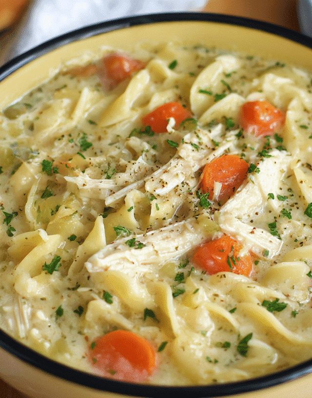 Creamy Chicken Noodle Soup Crock Pot