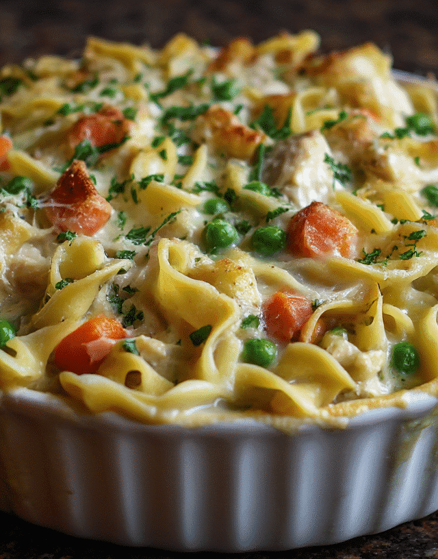 Chicken Pot Pie With Egg Noodles