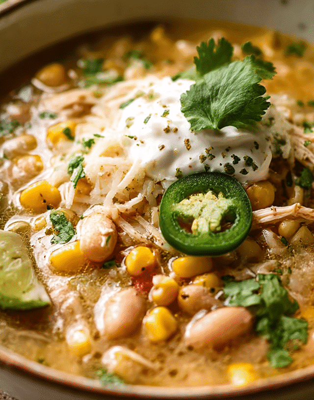 Slow Cooker White Chicken Chili