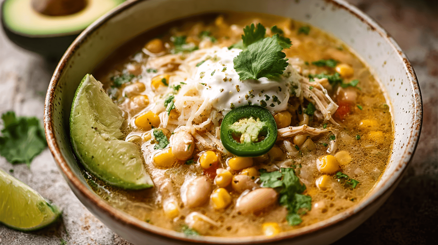 Slow Cooker White Chicken Chili
