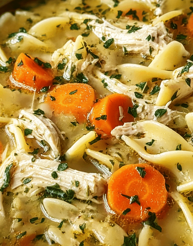 Easy Chicken Noodle Soup Recipe Stovetop