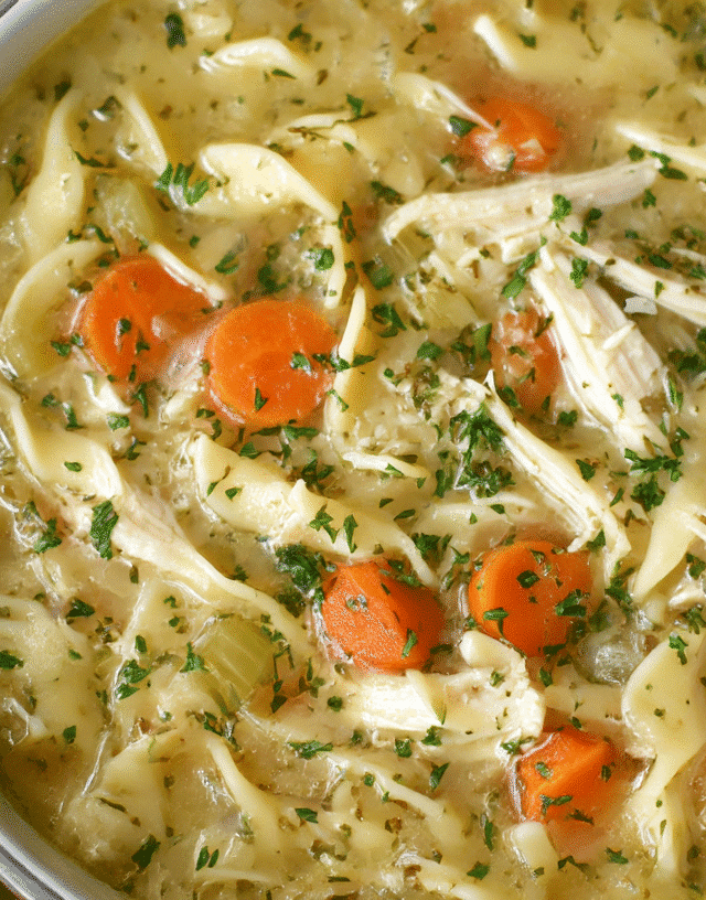 Homemade Chicken Noodle Soup Crockpot