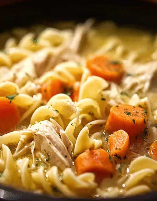 quick and easy chicken noodle soup crockpot