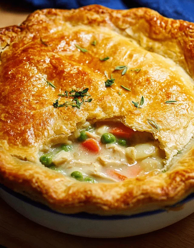 chicken pot pie with potatoes