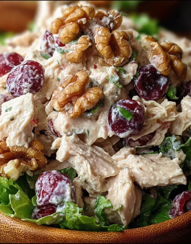 Cranberry Walnut Chicken Salad recipe panera