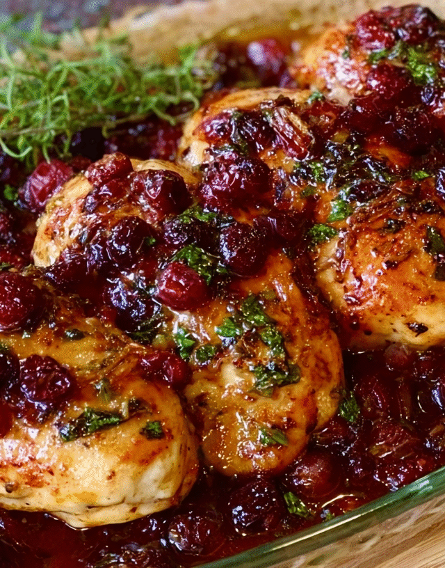 Cranberry Chicken Baked