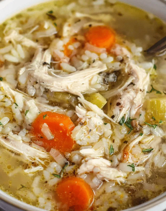 Chicken Rice Soup Instant Pot