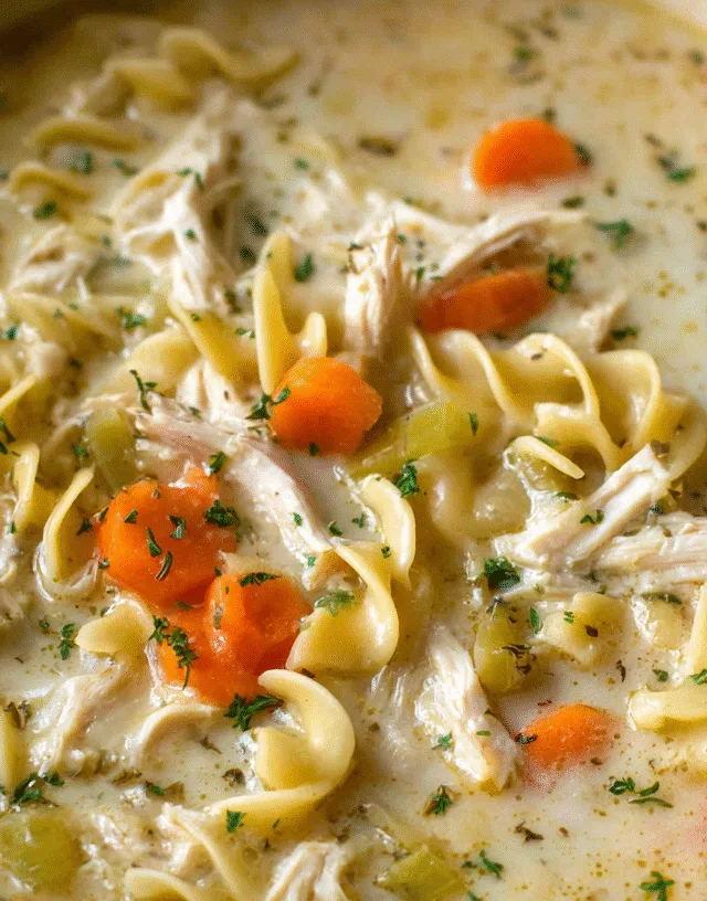 cream chicken nodel soup recipe