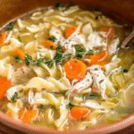chicken noodle soup with egg noodles