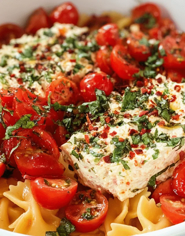 baked tomato Boursin pasta