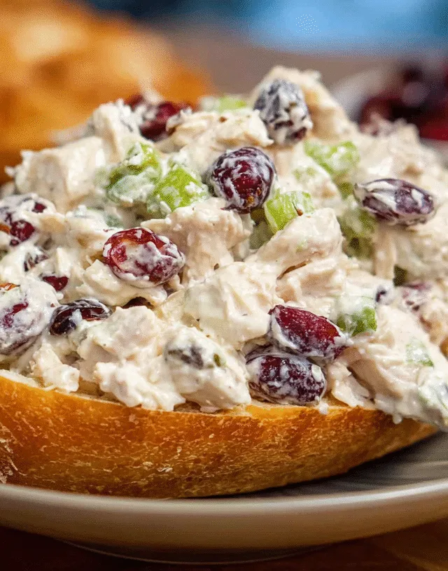 chicken salad with pecans and cranberries
