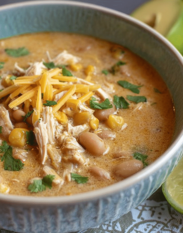 White Chicken Chili Slow Cooker Easy