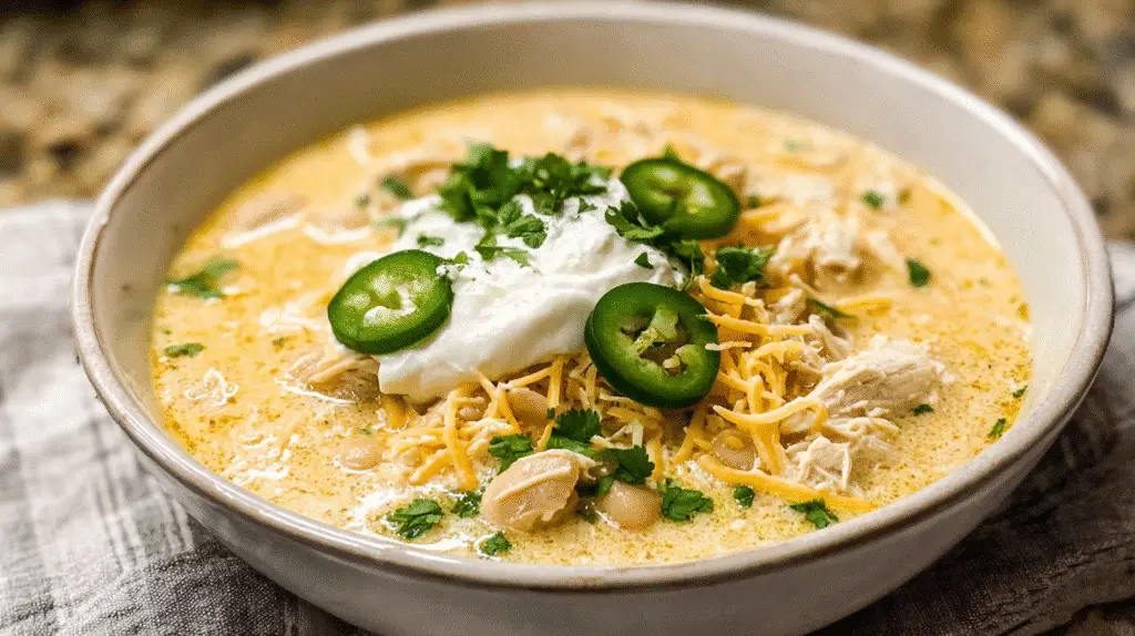 White Chicken Chili With Cream Cheese
