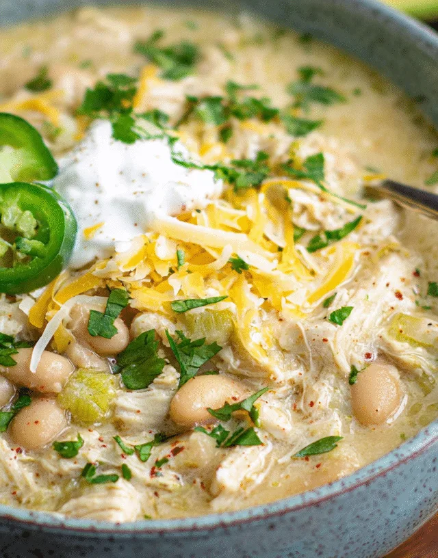 White Chicken Chili With Cream Cheese crockpot