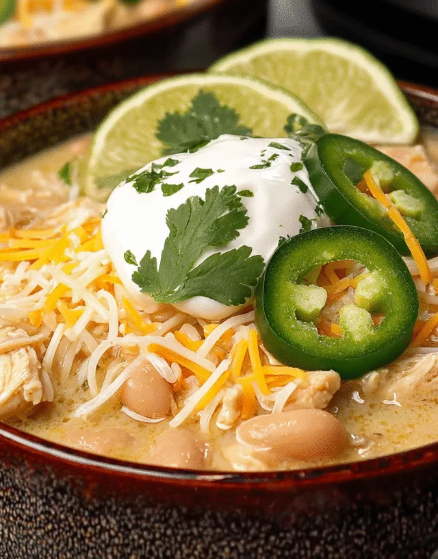 white chicken chili with cream cheese crockpot recipe