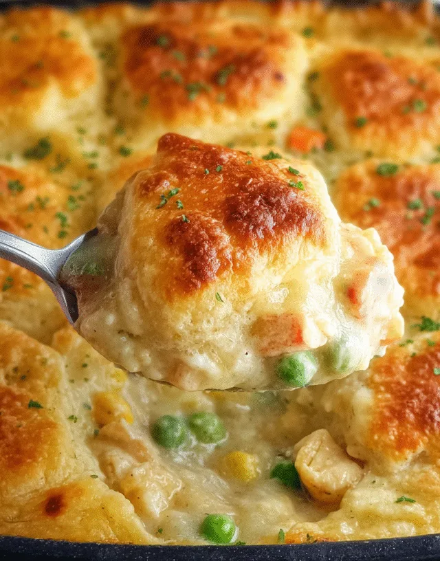chicken pot pie with red lobster biscuits