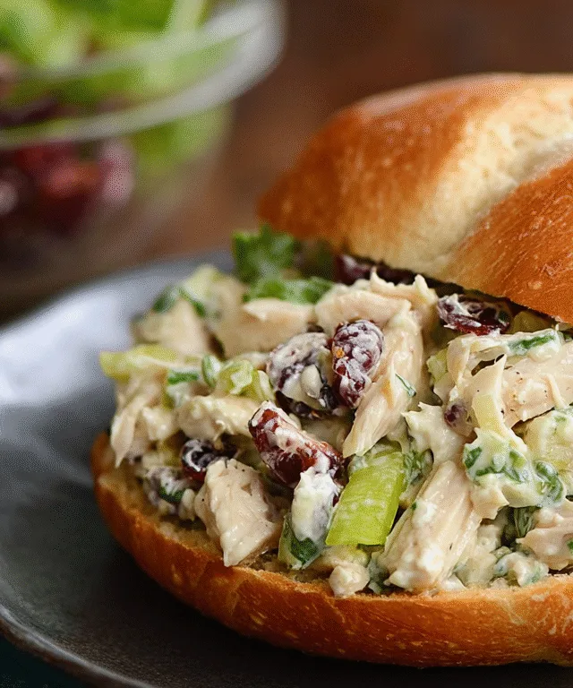 chicken salad with craisins and pecans
