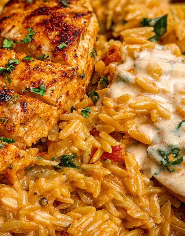 Spicy Cajun Chicken with Creamy Orzo