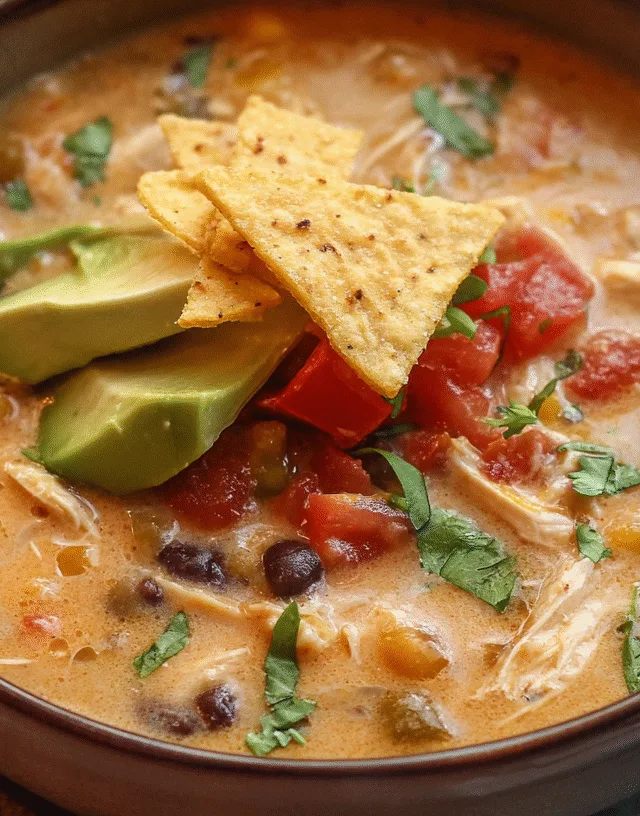 Creamy Chicken Tortilla Soup crock pot recipes