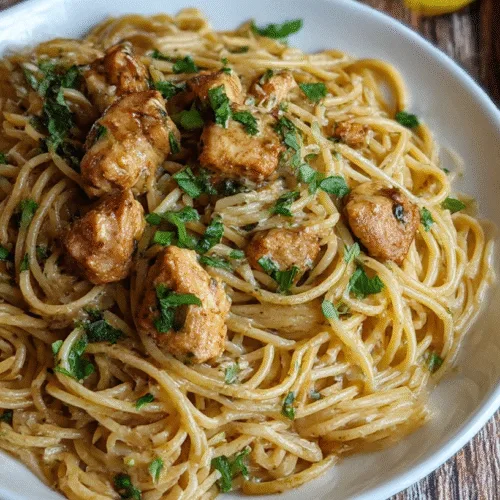 Garlic Butter Chicken Pasta