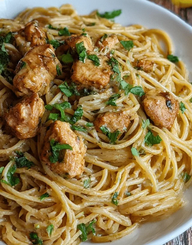 Garlic Butter Chicken Pasta