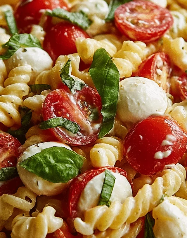 Easy Caprese Pasta Salad