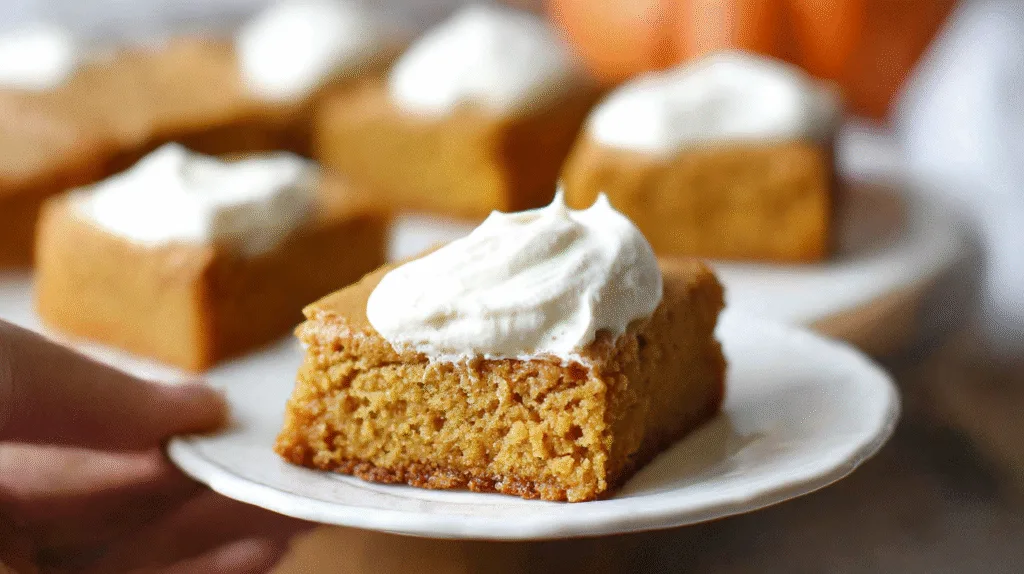 Pumpkin Bars with Cake Mix