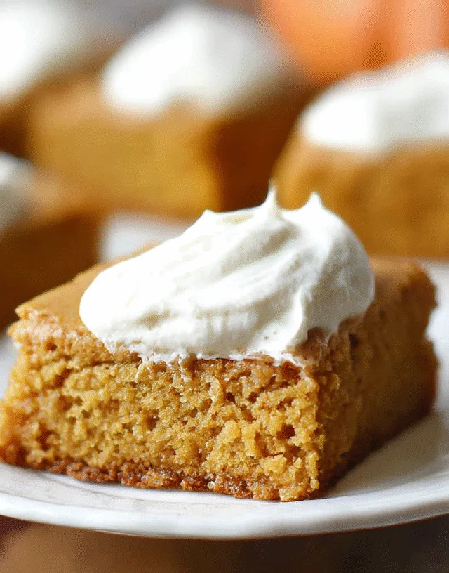 Pumpkin Bars with Cake Mix