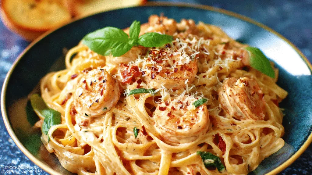 Creamy Cajun Shrimp Pasta
