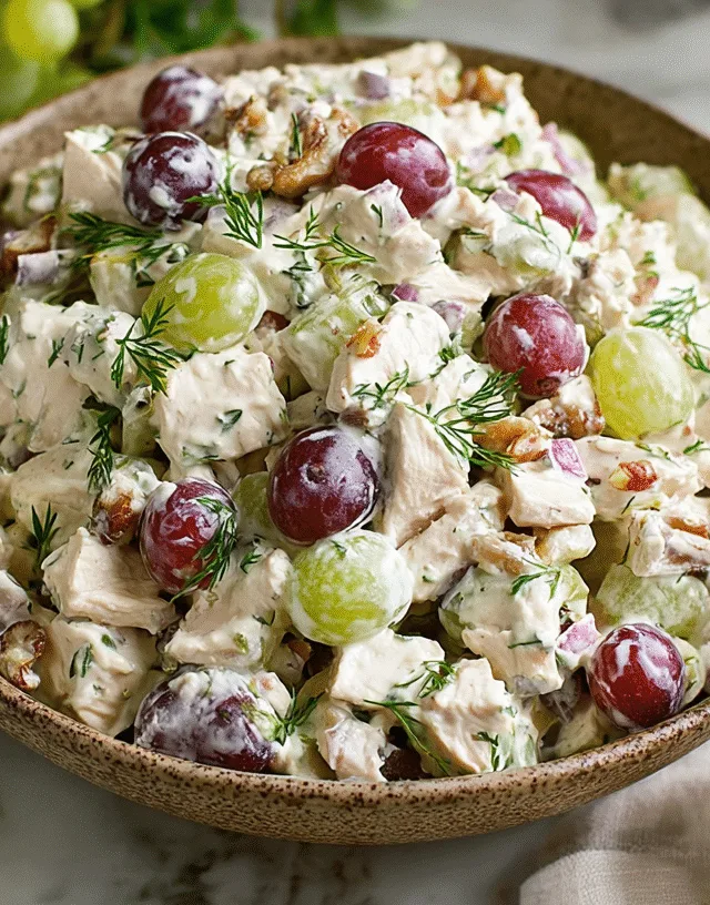 chicken salad with grapes