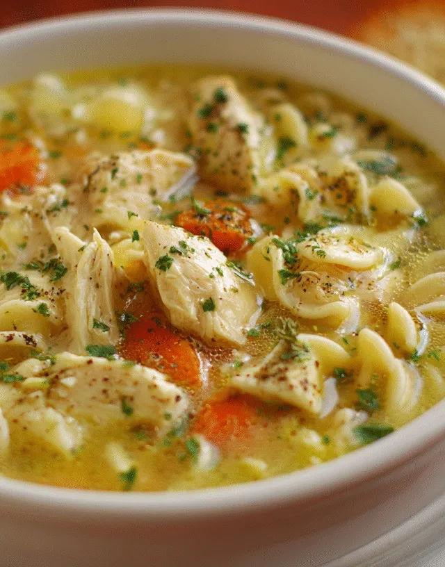 homemade chicken noodle soup