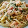 Garlic Butter White Wine Shrimp Linguine