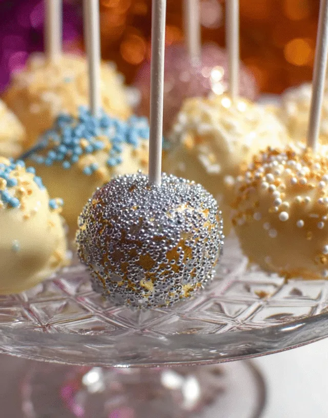 New Year’s Eve cake balls