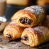 Easy Puff Pastry Chocolate Croissants
