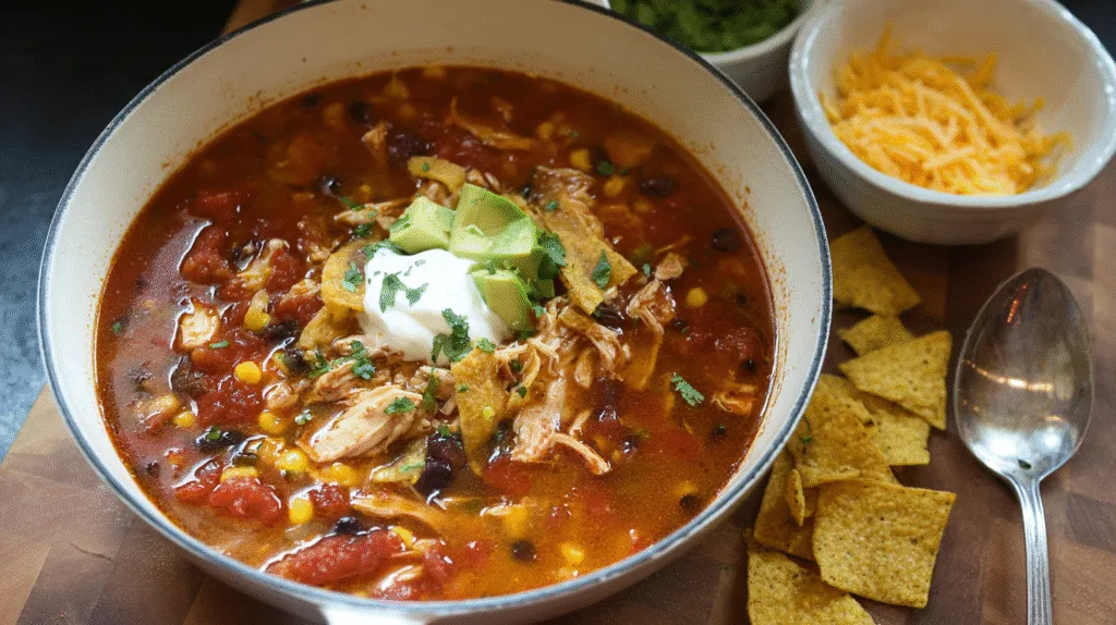 Easy Chicken Tortilla Soup Recipe