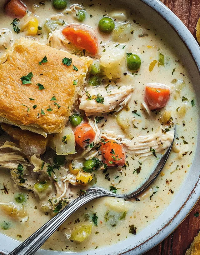 Chicken Pot Pie Soup Crockpot Creamy Comfort Made Easy