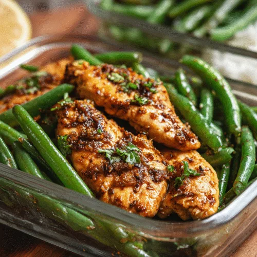Easy Chicken Breast and Green Beans