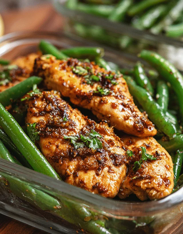 Easy Chicken Breast and Green Beans