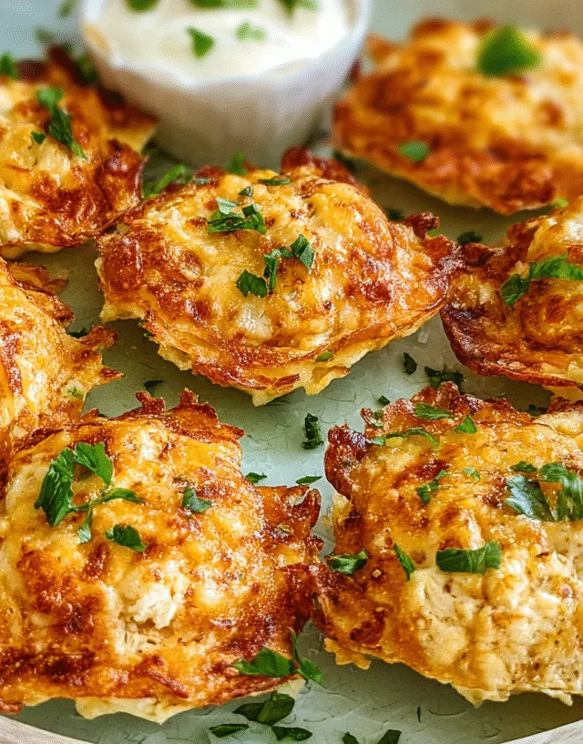 Cheesy Chicken Fritters