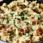 Creamy Parmesan Chicken and Rice Easy Dinner