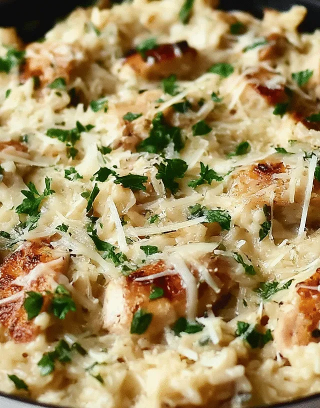 Creamy Parmesan Chicken and Rice Easy Dinner