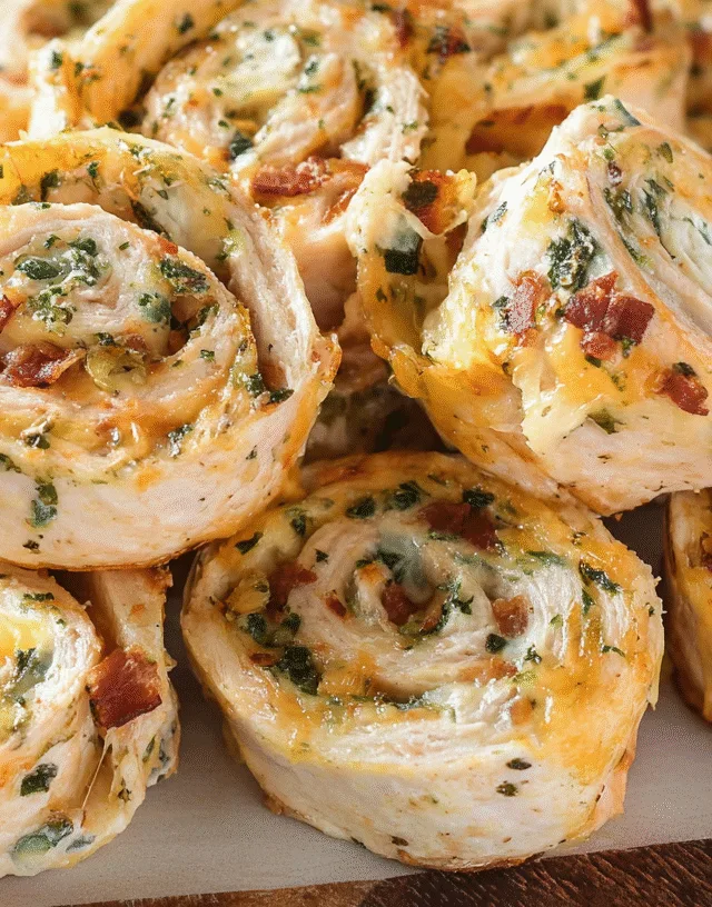Baked Crack Chicken Pinwheels