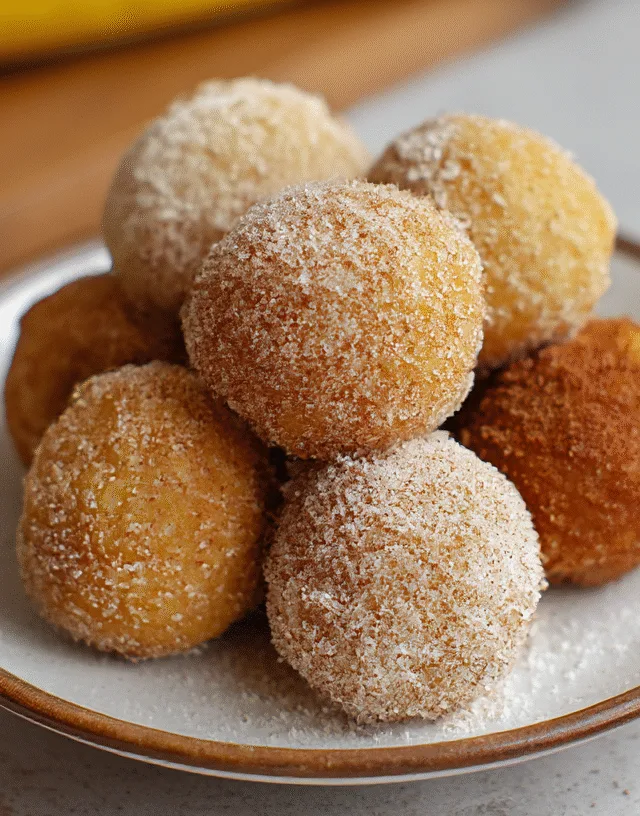 2 Ingredient Banana Donut Holes