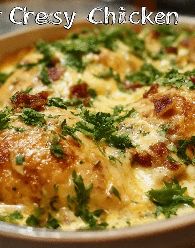 Smothered Cheesy Sour Cream chicken