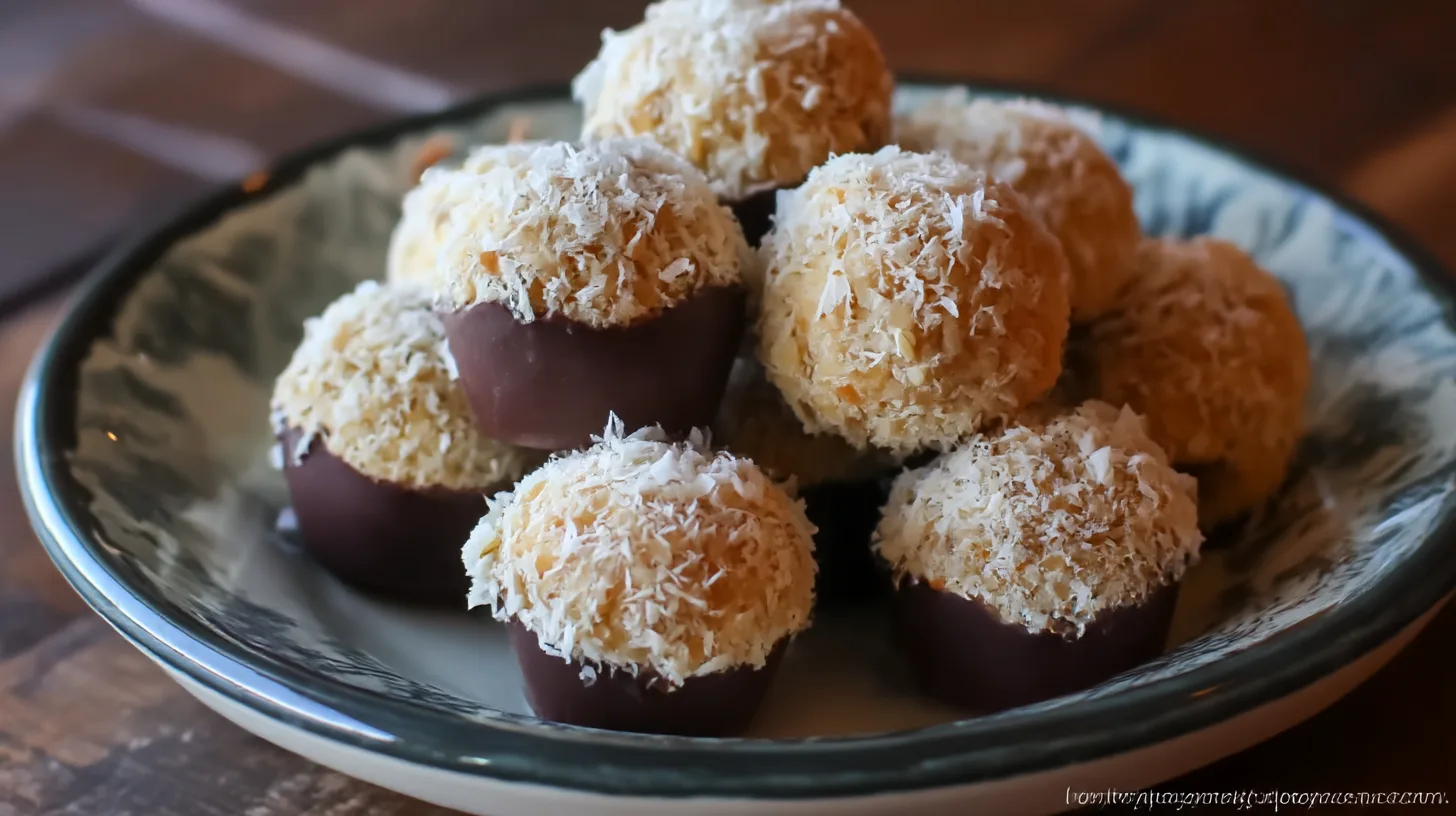 Easy No Bake Chocolate Coconut Treats